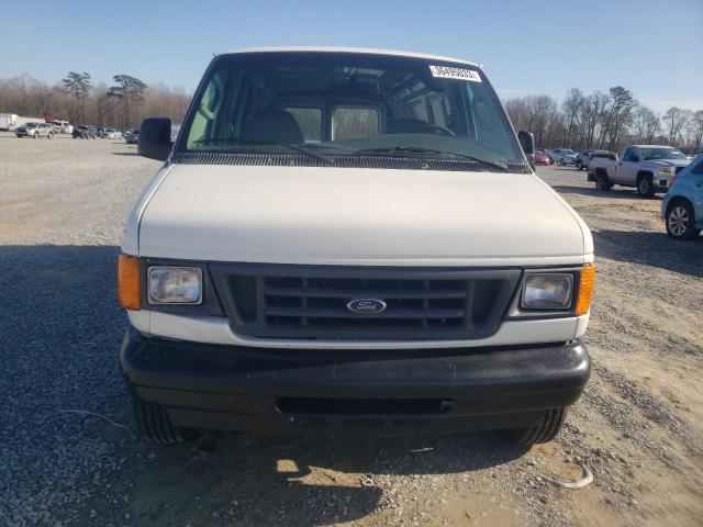 1FTNE14W67DA86414 - 2007 FORD VAN E150 VAN WHITE photo 5