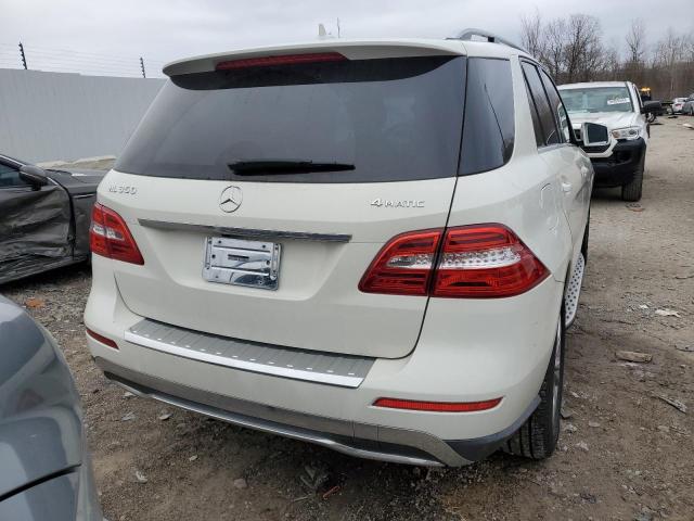 4JGDA5HBXCA021787 - 2012 MERCEDES-BENZ ML 350 4MATIC WHITE photo 6