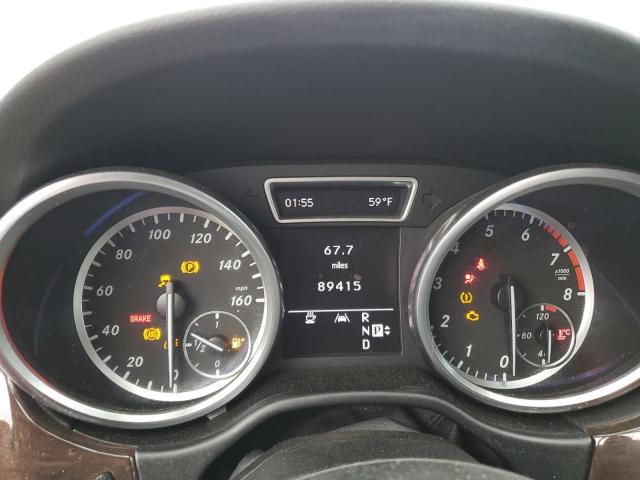 4JGDA5HBXCA021787 - 2012 MERCEDES-BENZ ML 350 4MATIC WHITE photo 9