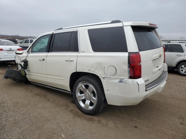 1GNSKCKC2FR134208 - 2015 CHEVROLET TAHOE K1500 LTZ WHITE photo 2