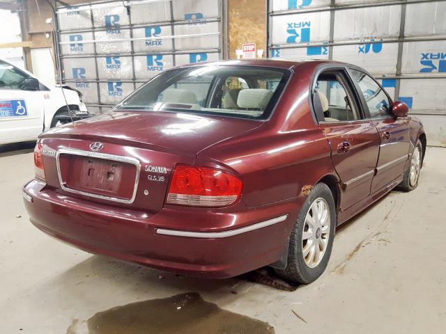 KMHWF35H23A757453 - 2003 HYUNDAI SONATA GLS  photo 4