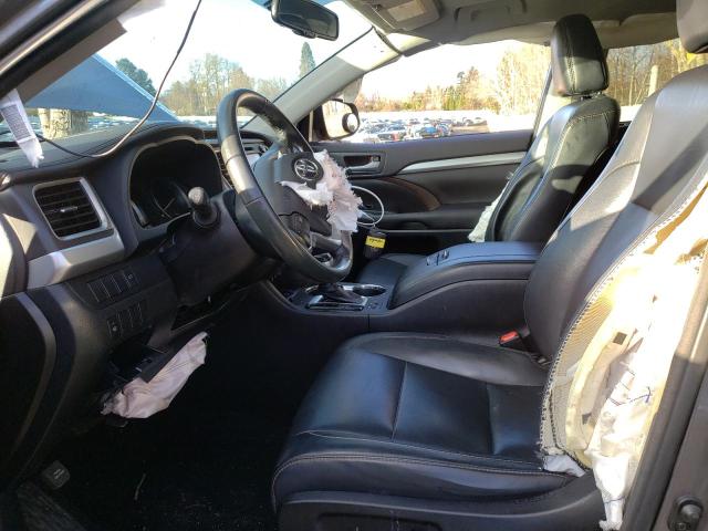 5TDJKRFH6GS329258 - 2016 TOYOTA HIGHLANDER XLE GRAY photo 7