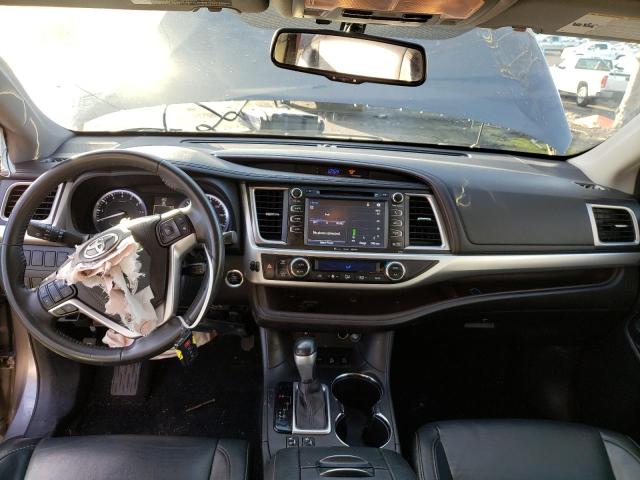 5TDJKRFH6GS329258 - 2016 TOYOTA HIGHLANDER XLE GRAY photo 8