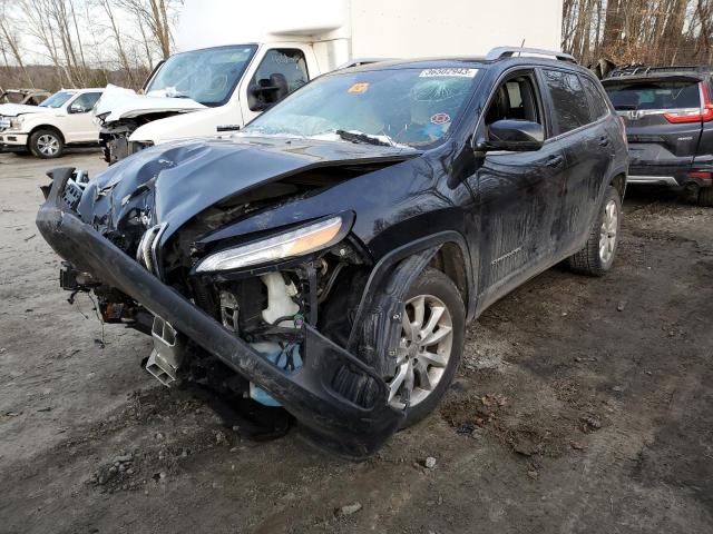 1C4PJMDS5EW242348 - 2014 JEEP CHEROKEE LIMITED BLACK photo 1