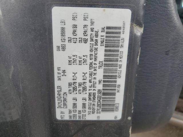 3D7KU28C64G221620 - 2004 DODGE RAM 2500 ST GRAY photo 12