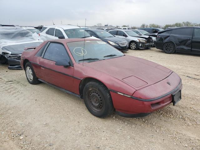 1G2PE11R1HP203179 - 1987 PONTIAC FIERO RED photo 1