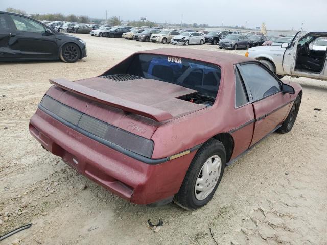 1G2PE11R1HP203179 - 1987 PONTIAC FIERO RED photo 4