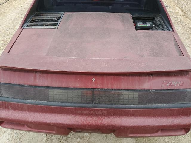 1G2PE11R1HP203179 - 1987 PONTIAC FIERO RED photo 7