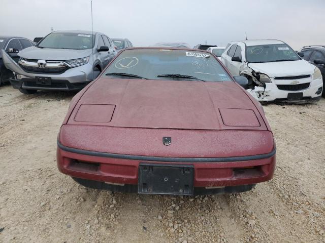 1G2PE11R1HP203179 - 1987 PONTIAC FIERO RED photo 9