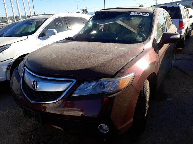 5J8TB4H53EL014433 - 2014 ACURA RDX TECHNOLOGY BURGUNDY photo 2