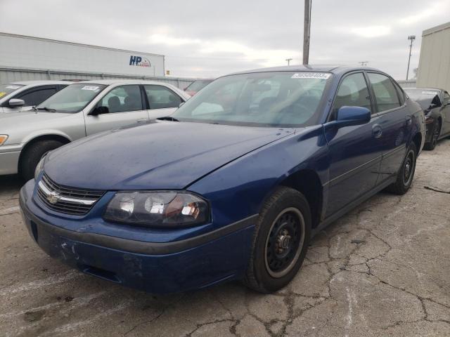 2G1WF55K959279552 - 2005 CHEVROLET IMPALA BLUE photo 1