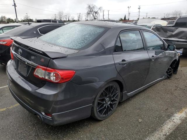 5YFBU4EE0DP186160 - 2013 TOYOTA COROLLA BASE GRAY photo 3