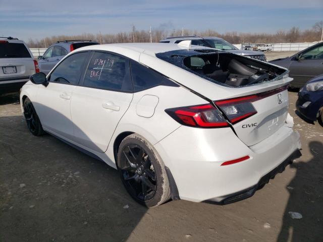 19XFL2H8XNE016972 - 2022 HONDA CIVIC SPORT 白色 照片 2