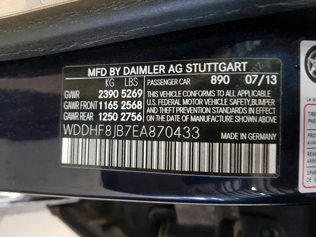 WDDHF8JB7EA870433 - 2014 MERCEDES-BENZ E 350 4MATIC  photo 10