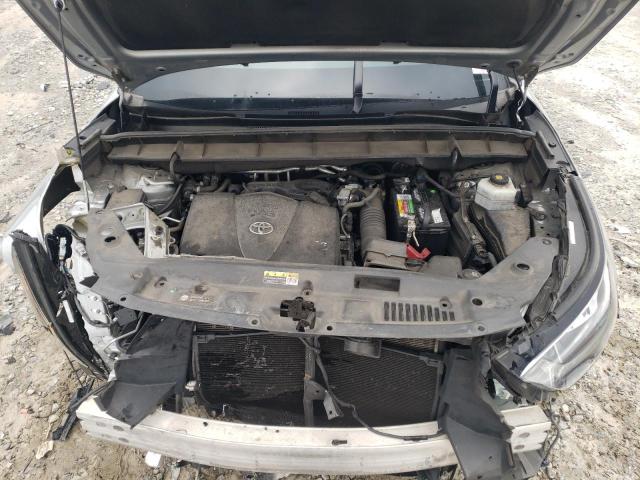 5TDHZRAH6LS506922 - 2020 TOYOTA HIGHLANDER XLE SILVER photo 12