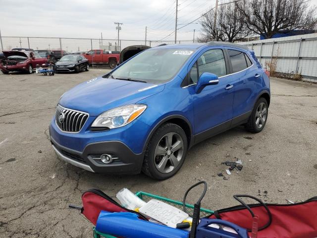 KL4CJDSBXEB708407 - 2014 BUICK ENCORE PREMIUM BLUE photo 1