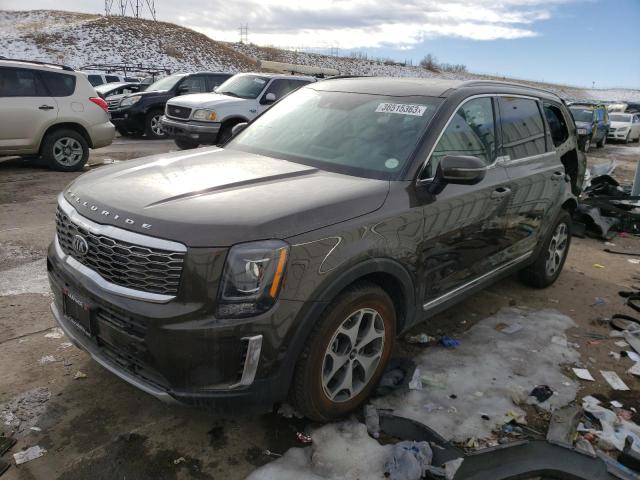 5XYP3DHC4MG132478 - 2021 KIA TELLURIDE EX BROWN photo 1