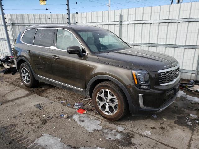 5XYP3DHC4MG132478 - 2021 KIA TELLURIDE EX BROWN photo 4