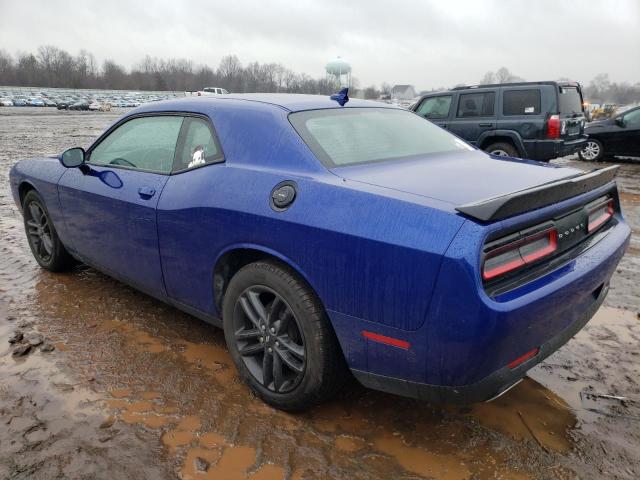 2C3CDZGG3KH549638 - 2019 DODGE CHALLENGER SXT BLUE photo 2