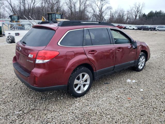 4S4BRCKC6D3275122 - 2013 SUBARU OUTBACK 2.5I LIMITED BURGUNDY photo 3