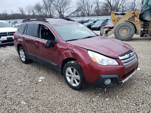 4S4BRCKC6D3275122 - 2013 SUBARU OUTBACK 2.5I LIMITED BURGUNDY photo 4