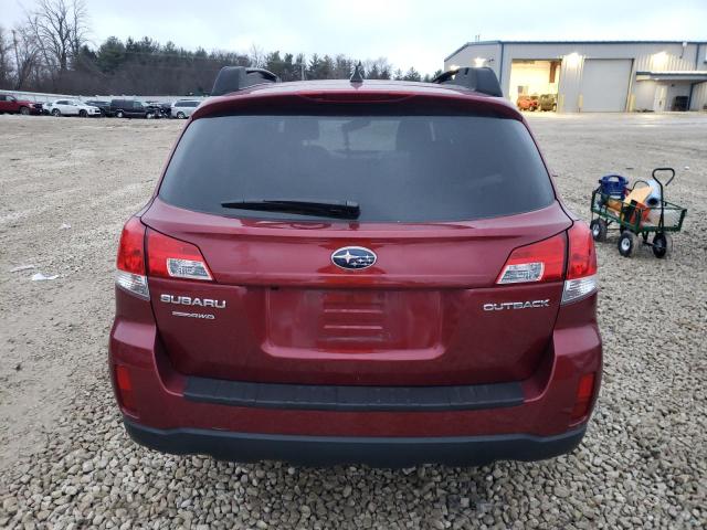 4S4BRCKC6D3275122 - 2013 SUBARU OUTBACK 2.5I LIMITED BURGUNDY photo 6