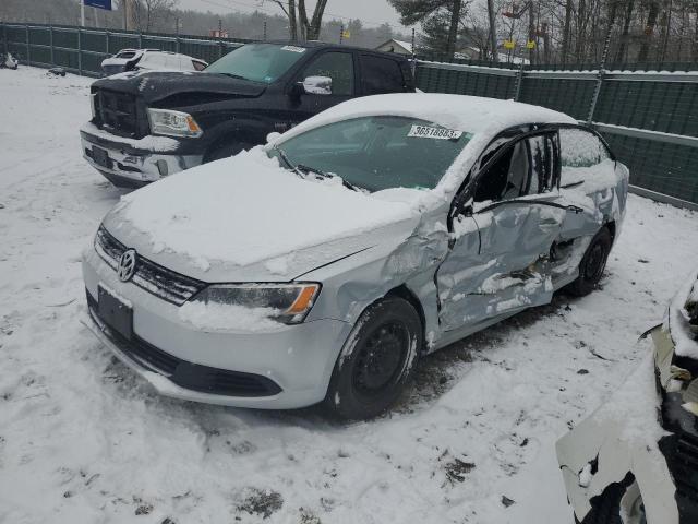 3VW2K7AJ2EM330999 - 2014 VOLKSWAGEN JETTA BASE SILVER photo 1