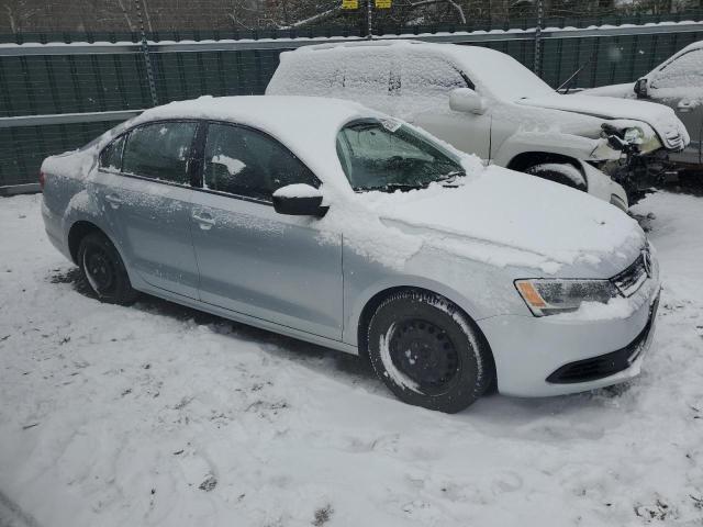 3VW2K7AJ2EM330999 - 2014 VOLKSWAGEN JETTA BASE SILVER photo 4