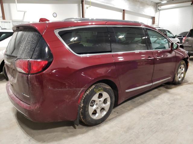 2C4RC1N74JR178396 - 2018 CHRYSLER PACIFICA HYBRID LIMITED MAROON photo 3