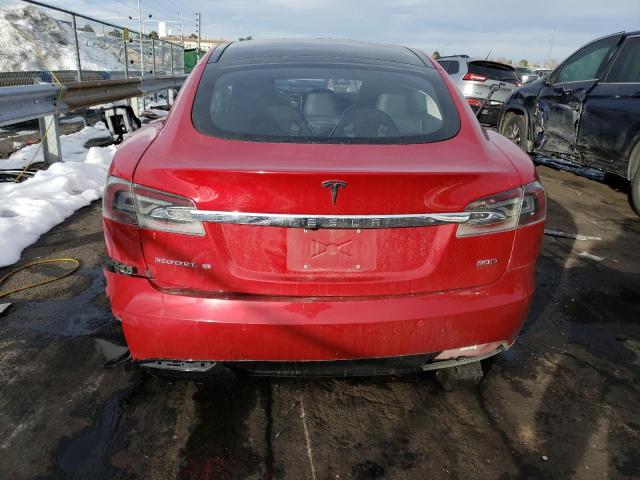 5YJSA1E28GF147264 - 2016 TESLA MODEL S Կարմիր լուսանկար 6