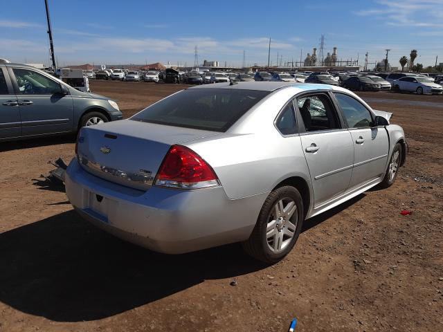 2G1WG5EK4B1276016 - 2011 CHEVROLET IMPALA LT SILVER photo 4