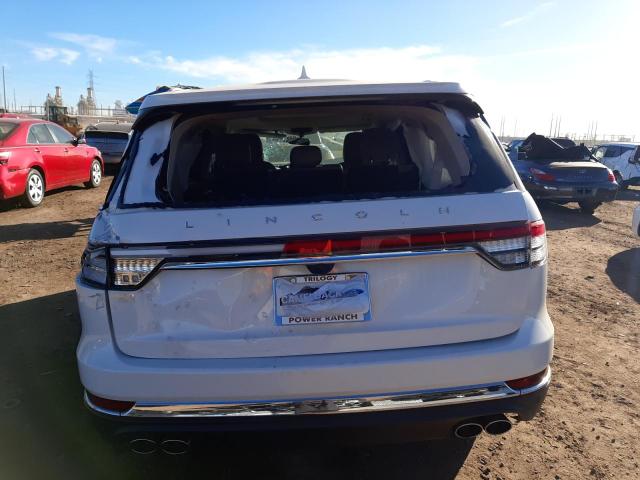 5LM5J7WCXMGL00759 - 2021 LINCOLN AVIATOR RESERVE WHITE photo 6