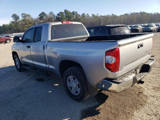 5TFRM5F11EX069853 - 2014 TOYOTA TUNDRA DOUBLE CAB SR/SR5 SILVER photo 2