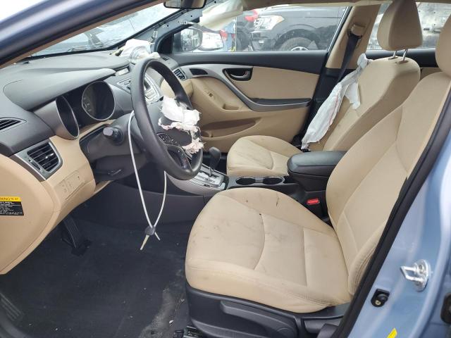 KMHDH4AE1DU632687 - 2013 HYUNDAI ELANTRA GLS BLUE photo 7