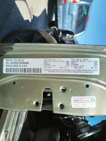 1C6RR6GG7MS534696 - 2021 RAM 1500 CLASS SLT მწვანე ფოტო 13