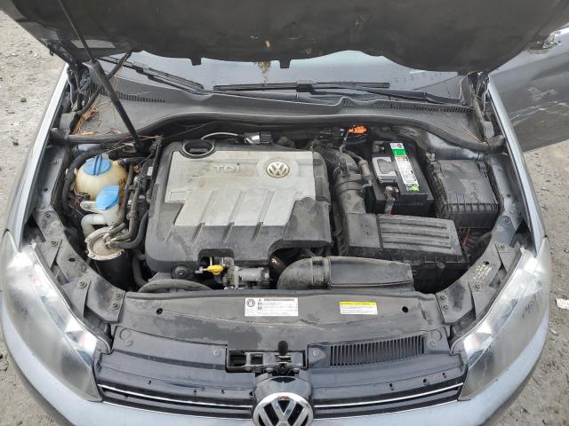 3VWPL7AJ9EM619574 - 2014 VOLKSWAGEN JETTA TDI SILVER photo 11