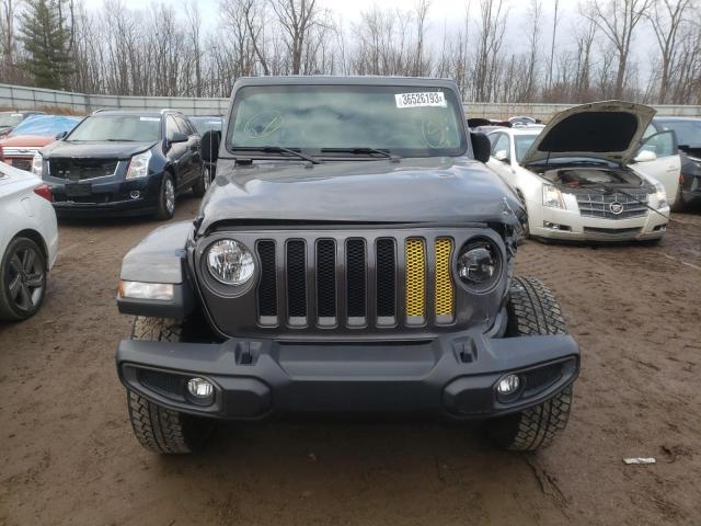 1C4HJXDG5MW747094 - 2021 JEEP WRANGLER U SPORT ნაცრისფერი ფოტო 5