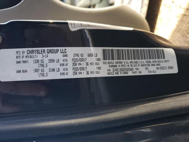 2C4RC1BG6ER325909 - 2014 CHRYSLER TOWN & COU TOURING 黑色 照片 14