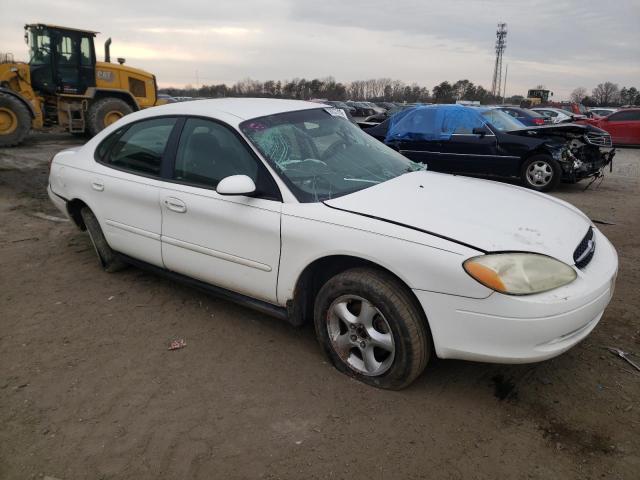 1FAFP55U91A102901 - 2001 FORD TAURUS SES WHITE photo 4