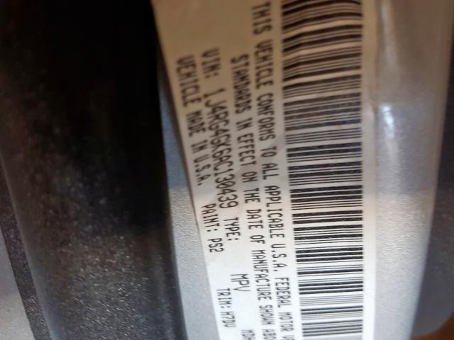 1J4RG4GK6AC130439 - 2010 JEEP COMMANDER SPORT  լուսանկար 10