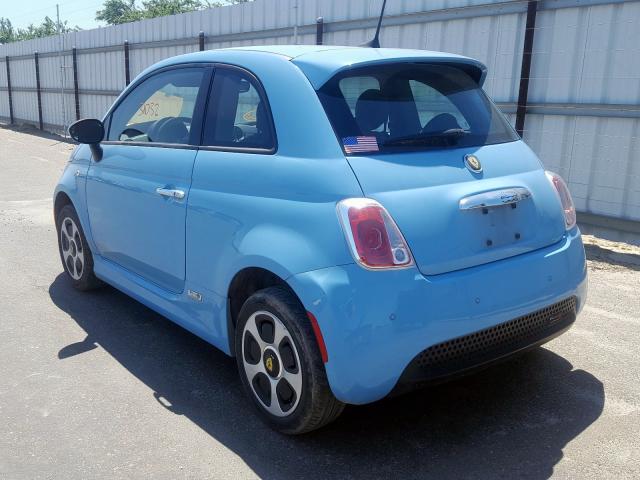 3C3CFFGE5HT611645 - 2017 FIAT 500 ELECTRIC  photo 3