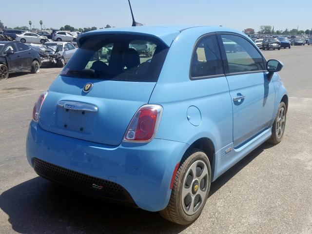 3C3CFFGE5HT611645 - 2017 FIAT 500 ELECTRIC  photo 4