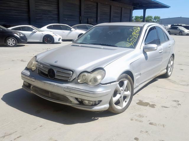 WDBRF40J55F625521 - 2005 MERCEDES-BENZ C 230K SPORT SEDAN  photo 2