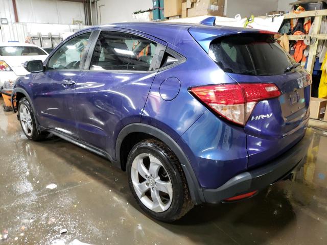 3CZRU6H53GM716973 - 2016 HONDA HR-V EX BLUE photo 2