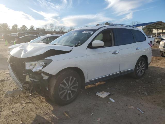 5N1AR2MN3EC605353 - 2014 NISSAN PATHFINDER S WHITE photo 1