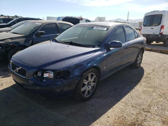 YV1RH58D022165889 - 2002 VOLVO S60 2.5T BLUE photo 1