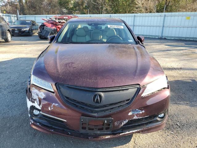 19UUB2F76FA005056 - 2015 ACURA TLX ADVANCE MAROON photo 5