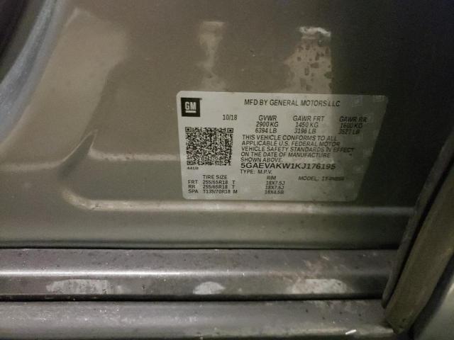 5GAEVAKW1KJ176195 - 2019 BUICK ENCLAVE ESSENCE GRAY photo 14