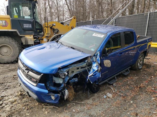 1GCGTDEN0J1209025 - 2018 CHEVROLET COLORADO Z71 BLUE photo 1