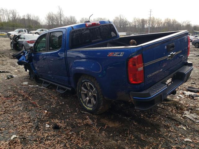 1GCGTDEN0J1209025 - 2018 CHEVROLET COLORADO Z71 BLUE photo 2